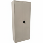 Gabinete de Almacenamiento Comercial Moderno de Dos Puertas en Acero Gris Claro, con Cerradura de Llave, para Archivo, Cuarto de Basura, Escuela u Oficina - Product Image 3