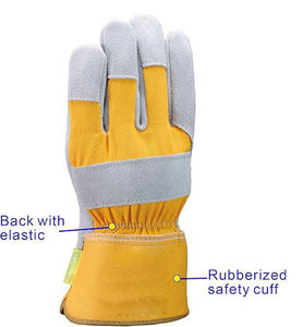 Best Selling Hand Protection Safety <b>Gloves</b> Leather Material Safety <b>Gloves</b> Full Finger Safety <b>Gloves</b> - Product Image 3
