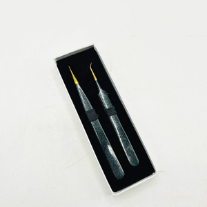Pince à cils volume 90 degrés à pointe en fibre pour extensions de cils, outil professionnel d'extension de cils 863 - Product Image 5