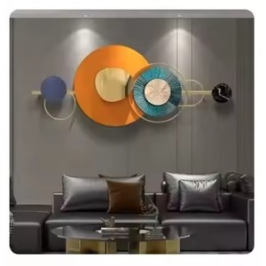 Luxurious Metal Wall Sculpture Abstract Geometric Design Nature Theme Contemporary Home Decor Living Room Art Piece - Product Image 3