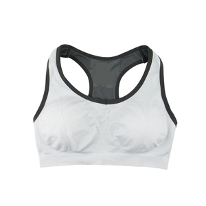 Custom OEM Women Color Block Activewear <b>Bra</b> <b>Wide</b> <b>Strap</b> Gym Crop Top - Product Image 4