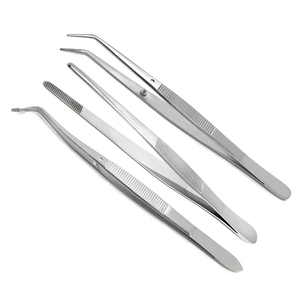 ชุดเครื่องมือทันตกรรมแบบใช้ซ้ำได้ 3 ชิ้น คีมคีบแบบใช้ในทางการแพทย์ คีมคีบเนื้อเยื่อ คีมคีบผ้าก๊อตตอนแบบใช้มือทำจากเหล็ก - Product Image 4