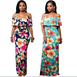 Robes mexicaines pour femmes des îles du Pacifique, robes à épaules dénudées, robes tribales polynésiennes sur mesure - Product Image 5