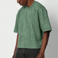 T-shirts en coton vierge pour hommes, style streetwear, coupe oversize à épaules tombantes, impression personnalisée de haute qualité, t-shirts épais B2B