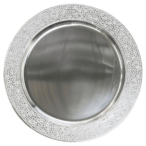 Luxury Gold Brass Charger <b>Plate</b> With Embossed Seashell Rim For Wedding Banquet And Fine Dining Table Decor Wholesale Supplies - Product Image 2