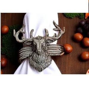 <b>Wedding</b> Dinner Table Top Decoration Embossed Design Rounded Napkin Ring Brass Metal Antique Finishing <b>Tissue</b> Holder Ring - Product Image 5