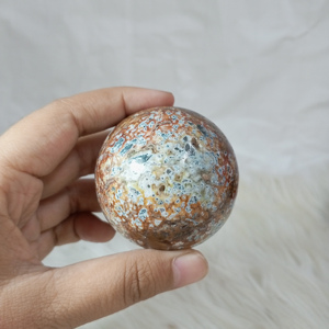 Wholesale High Quality Natural Indonesia Red Marcasite <b>Sphere</b> Shape Gemstones Handicraft Healing <b>Crystal</b> Size 5 cm - Product Image 1