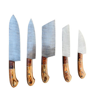 Elegant Design Damascus Steel <b>Kitchen</b> Knife Set With Comfortable Grip And Reliable Performance - Product Image 4