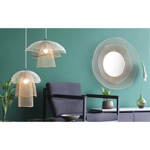 Nouvelle Suspension Artisanale en Métal E27 Feuille de Lotus pour Restaurant, Salon de Thé, Salon et Chambre à Coucher – Lustre Décoratif - Product Image 1