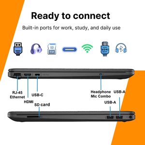 Ordinateur portable H/P 15,6 pouces FHD Édition 2026 Intel 8 cœurs I3 CPU 128 Go SSD Lecteur d'empreintes digitales Copilot AI Windows 11 Anglais - Product Image 2