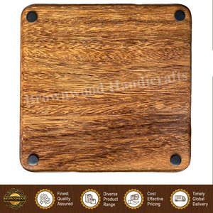 Bandeja de Madera Hecha a Mano de Alta Calidad, Diseño Único, Forma Cuadrada, 15 mm de Grosor, Personalizable, para Servir Alimentos, a un Precio Accesible - Product Image 5