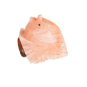 Lámpara de Sal del Himalaya Natural Tallada a Mano de Alta Calidad, Estilo Feng Shui, con Forma de Animal, Color Rosa, con Logotipo Personalizado y Regulador de Intensidad - Product Image 3