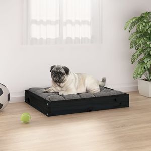 Letto per cani in legno massello di pino 24.2 nero \ "x19.3 \" x3.5 \ "comoda biancheria da letto per animali domestici - Product Image 1