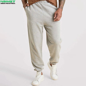 Pantalon de survêtement confortable en mélange de coton épais pour homme, doublure polaire douce, bas de tenue de sport, pantalon chaud pour la détente - Product Image 1