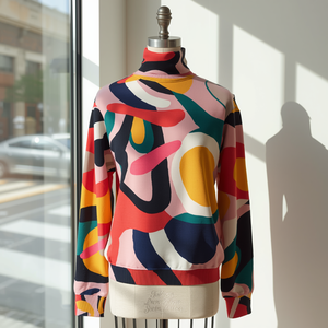 Sudadera de Cuello Alto para Mujer, Informal, Cómoda y a la Moda, con Personalización OEM ODM - Product Image 1