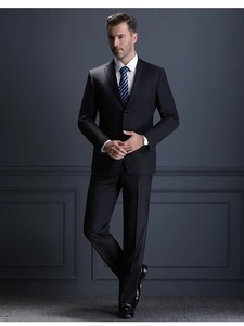 Traje de Negocios para Hombre, Estilo Británico, de Terciopelo con Cuentas, Cierre de un Solo Botón - Product Image 5