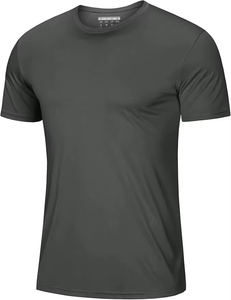 Camisetas Casuales de Manga Corta para Hombre al por Mayor, de Secado Rápido, Transpirables, Deportivas, con Cuello Redondo, Corte Regular, Lisas - Product Image 2
