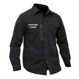 Camiseta Deportiva Personalizada para Hombre, Estilo Americano, Manga Larga, Sublimada, Impermeable, Transpirable, Cortavientos, Ligera, con Protección Solar UPF 50, de Poliéster y Elastano - Product Image 1
