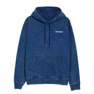 เสื้อฮู้ดดี้แบบย้อมสีเอซิดขายดีที่สุด บริการ OEM ราคาขายส่ง เสื้อฮู้ดดี้ผู้ชาย ผลิตจากผ้าฝ้ายผสมโพลีเอสเตอร์ เสื้อฮู้ดดี้ย้อมสีเอซิด - Product Image 1