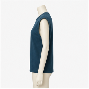 Camisa casual de manga corta de algodón liso para mujer - Product Image 1