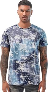 Men's Short Sleeve O-Neck T-Shirt With Abstract <b>Tie</b>-Dye Print Slim Fit Casual Breathable <b>Knitted</b> Polyester Shirt - Product Image 5