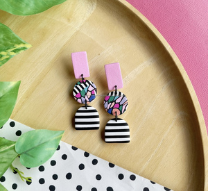 Pendientes de resina redondos modernos de lujo más vendidos, dijes de joyería chapados en oro, accesorios elegantes para bodas o regalos - Product Image 3