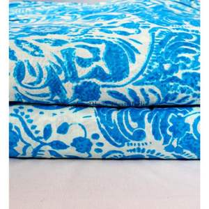 Tela de Algodón Hindú con Estampado de Bloques al por Mayor para Decoración del Hogar, Ropa de Mujer, Vestidos y Camisas - para Tapicería, Costura y Manualidades - Product Image 1