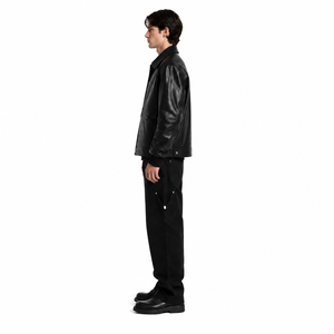 Chaqueta de Piloto A2 de Cuero Vacuno de Grano Completo Ligeramente Encerado, Estilo Oversize - Prenda Exterior de Lujo para Hombre, Estilo Aviador, Personalizable OEM, Talla XXS - Product Image 3