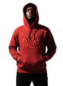 Wholesale Custom 500GSM Heavyweight 3D Puff Print Hoodie Women Oversized Drop Thick Fleece Acid Wash Pullover Blank Sweatshirt - Product Image 1