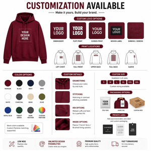 Premium Solid Winter <b>Pullover</b> Hoodie for <b>Men</b> and Women Casual Fleece 100% Polyester Comfortable Everyday Wear - Product Image 6
