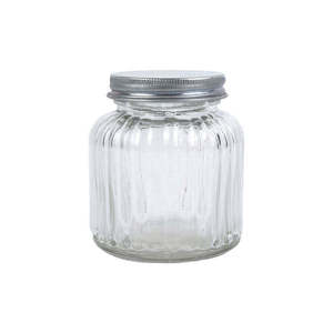 Premium Quality Round Glass <b>Jar</b> with Metal Lid Wholesale for Kitchen Food Storage Indian Supplier for Weddings - Product Image 3