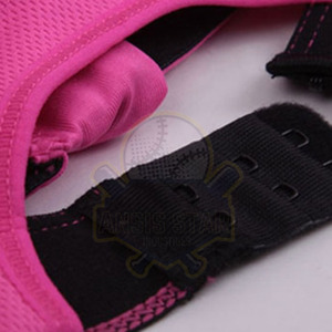Soutien-gorge de sport rose pour femme de qualité supérieure avec fermeture éclair frontale, maintien élevé, coussinets amovibles, sans coutures, idéal pour le yoga et l'entraînement - Product Image 4
