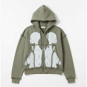 Chaquetas Unisex Modernas con Estampado Personalizado, de Alta Calidad, 100% Algodón, Forro Polar, Estilo Vintage, con Cierre, Diseño Gráfico Urbano - Product Image 1