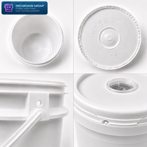 Seau de mélange de peinture en plastique de 18 L avec couvercle pour mélange de couleurs - Product Image 3