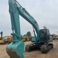 Excavatrice sur chenilles hydraulique d'occasion Kobelco SK200 Series, 20 tonnes, moteur Hino, pompe Kawasaki, testée et inspectée rapidement