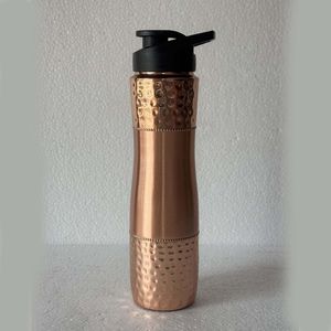 Termo de cobre con diseño floral, botella de agua aislada para senderismo al aire libre, 750 ml - Product Image 5