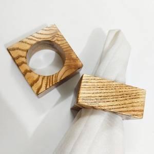 Luxury Handmade Custom Eco-Friendly Stocked Wood <b>Round</b> Napkin Rings for Wedding Decoration - Product Image 2