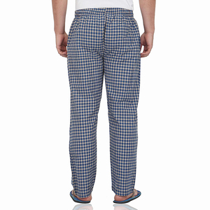 <b>Men's</b> Plaid Cotton Pants <b>Elastic</b> <b>Waist</b> Breathable Lightweight Casual <b>Trousers</b> with Side Pockets for Summer - Product Image 5
