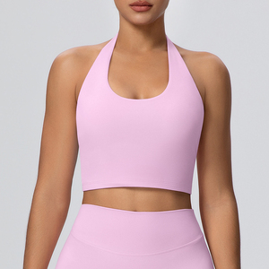 Débardeur de sport pour femme léger, respirant, à compression et maintien élevé, col ras du cou, anti-humidité, séchage rapide, en Spandex/Nylon, pour le yoga et la course à pied - Product Image 6