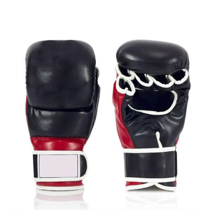 Tombola Sports PU MMA Boxing <b>Karate</b> Taekwondo Grappling Training <b>Gloves</b> Hand Grips Adjustable Wrist Strap Breathable Lightweight - Product Image 1