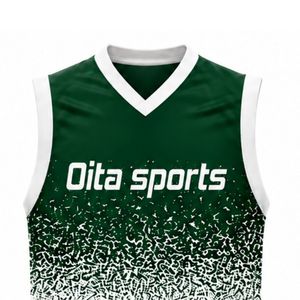Green White Volleyball Sleeveless <b>Shirt</b> Athletic Team Sports Top Performance Wear Practice Match Uniform Clothing - Product Image 5