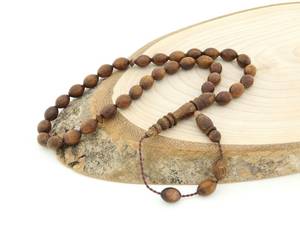Tasbih de Madera Pulida Ecológico Premium con Cuentas para el Zikr Diario, Rosario Islámico Hecho a Mano para Oración Musulmana - Product Image 4