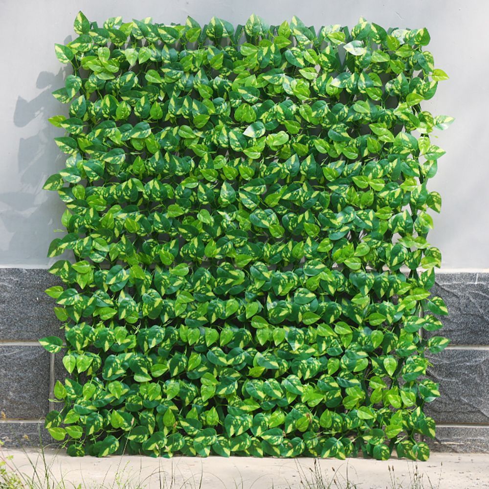 40,6 cm x 119,4 cm Ausziehbare Verstellbare Künstliche Grüne Hecke Dieffenbachia Pothos Efeu Plastik-Ranken-Zaun Balkon Kunstpflanze| Alibaba.com