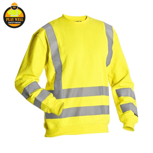 Sweat-shirt d'hiver pour homme avec logo personnalisé, 100% polyester, vêtements de sécurité réfléchissants, sweat-shirt à capuche à haute visibilité - Product Image 3