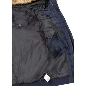 Veste softshell homme légère, doudoune matelassée avec capuche en fourrure, coupe-vent, manteau d'hiver décontracté, coupe classique, fermeture éclair - Product Image 4