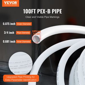 Tubo Flessibile Composito PEX-B da 3/4 di Pollice, 30 Metri, Facile da Usare per Linee Acqua Calda/Fredda, per Acqua Potabile - Product Image 2
