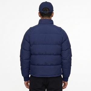 Custom Stylish Hooded Puffer <b>Jacket</b> For <b>Men</b> Warm Wear With Zipper Comfortable Design Ideal For Cold Weather And Street Fashion - Product Image 2