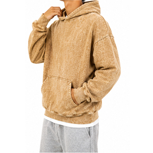 Sudadera con Capucha Vintage Lavada al Ácido al por Mayor para Hombre y Mujer, Unisex, de Forro Polar Grueso, Estilo Urbano, Fabricante de Sudaderas con Bordado Personalizado - Product Image 6