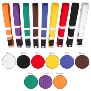 Cinturón de Jiu-jitsu Brasileño de Tela de Algodón Tejida con Perlas de Alta Calidad con Logotipo Personalizado, Calidad Premium - Product Image 3