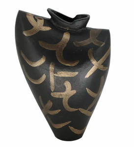 Jarrón de flores moderno creativo nórdico al por mayor, jarrón de forma Irregular para decoración del hogar, jarrones de metal de aluminio para decoración informal de entrada - Product Image 3